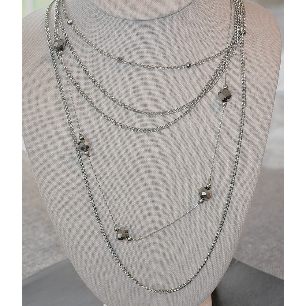 Layered Multi Strand Bead 32"‎ Necklace - Picture 3 of 7